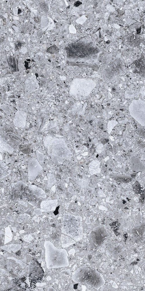 Плитка керамогранит Terrazzo К-331 Светло-серый лаппатированный