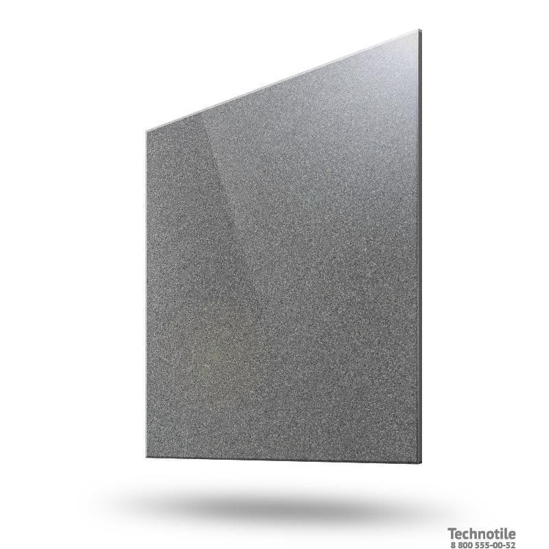 Плитка керамогранит Соль-перец U119 Темно-серый полированный