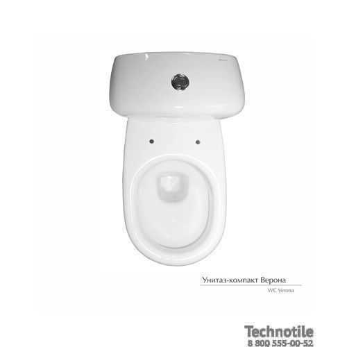 Унитаз-компакт Верона сиденье жесткое с микролифтом двухрежимная арматура