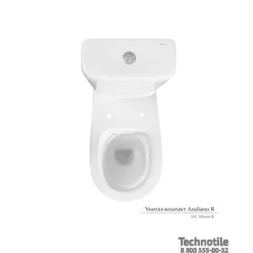 Унитаз-компакт Альбано R сиденье жесткое однорежимная арматура со стоп функцией