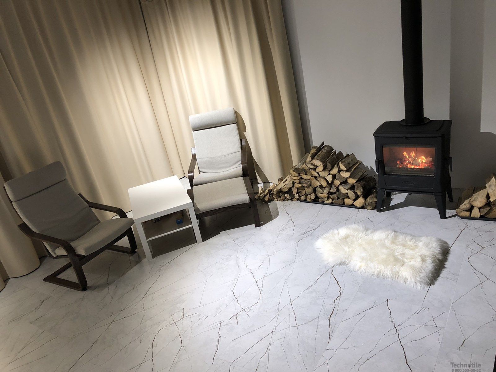 Плитка керамогранит Граните Сандра Белый легкое лаппатирование