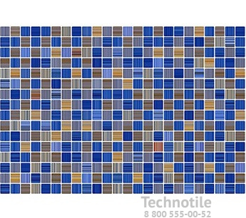 Плитка керамическая Гламур 2Т Синий глянцевый