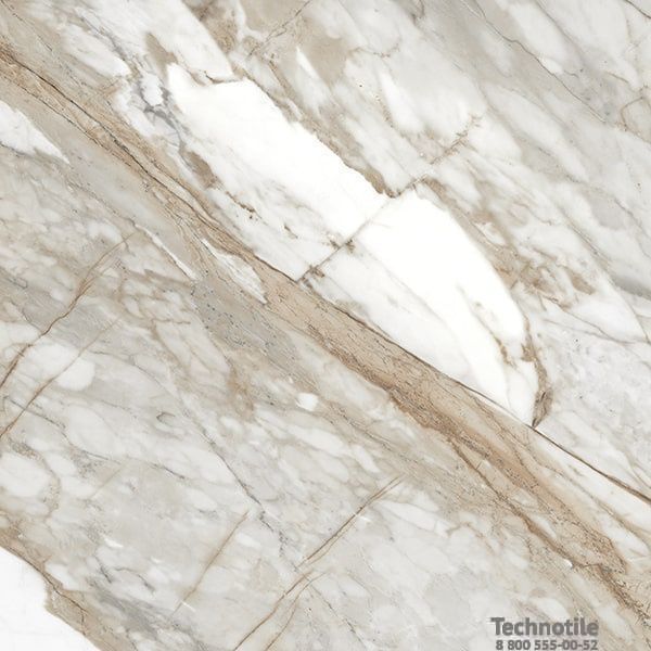 Плитка керамогранит Нейва ГР394 Коричневый полированный