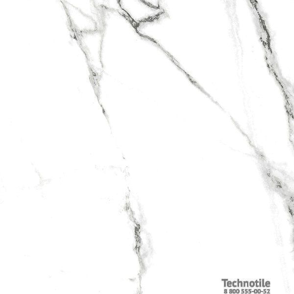 Плитка керамогранит Нейва ГР390 Белый полированный