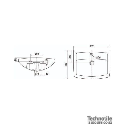 Умывальник Чезаро 60 