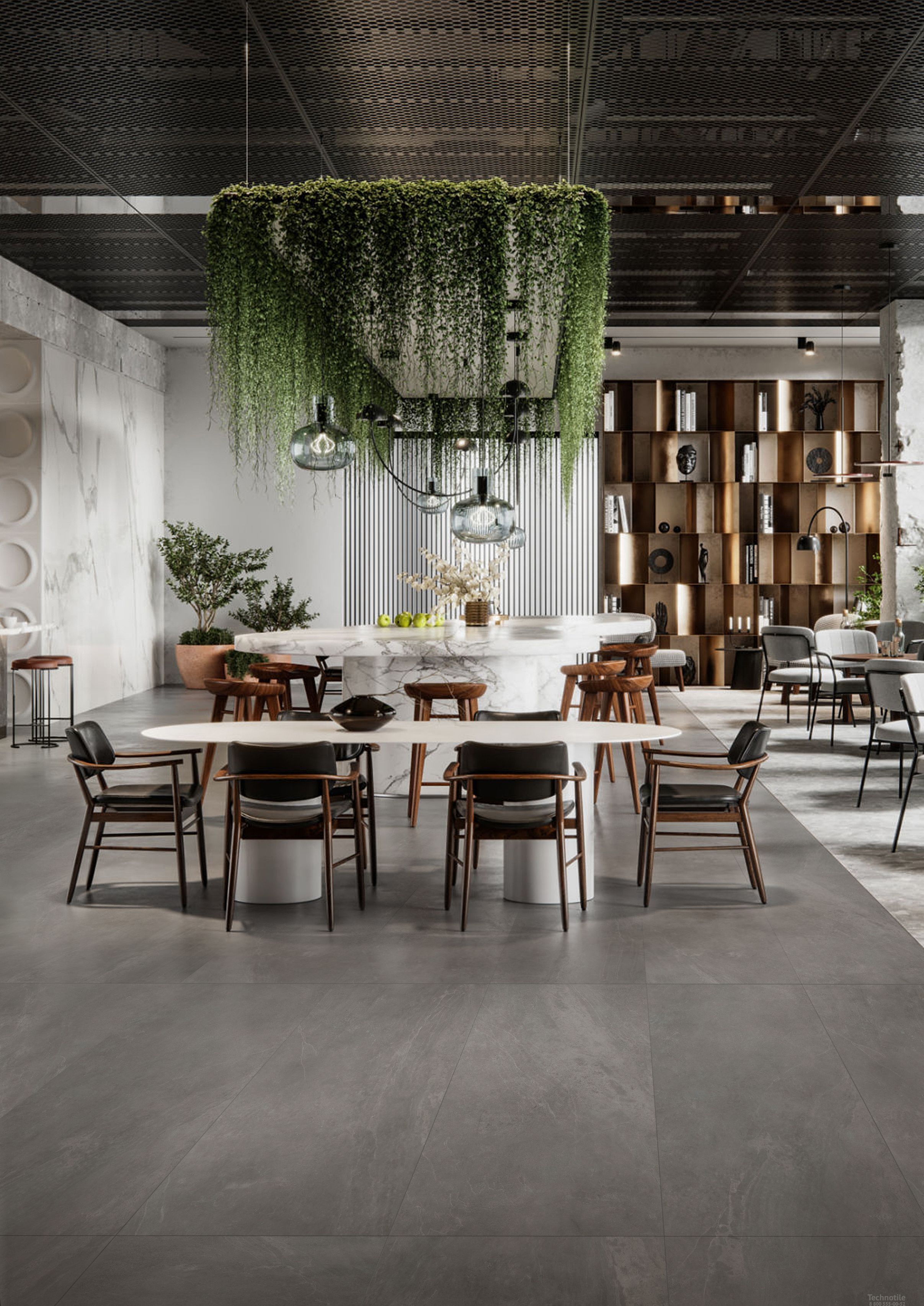 Плитка керамогранит Граните Доломити Лаваредо Тёмный матовый