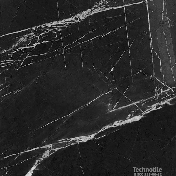 Плитка керамогранит Нейва G395 Черный полированный