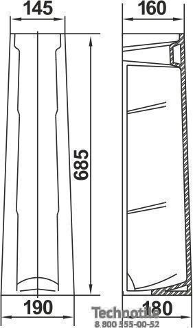 Пьедестал Гранд черный