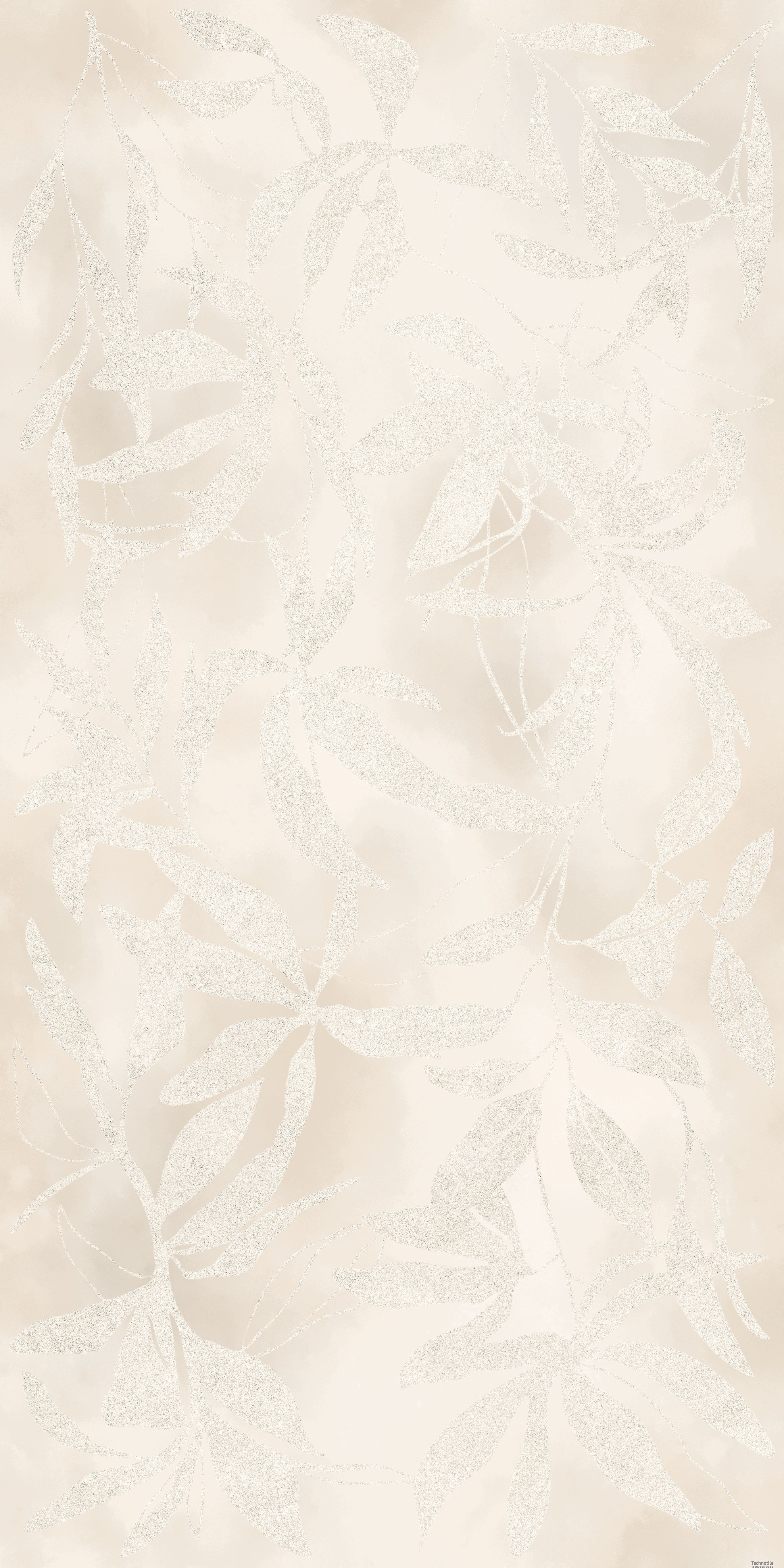 Плитка керамогранит АртВолл K958021R Цветы Слоновая Кость матовый