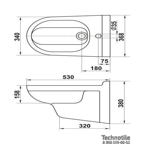 Биде консольное Стиль
