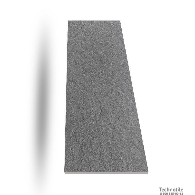 Плитка керамогранит Соль-перец U119 Темно-серый рельеф