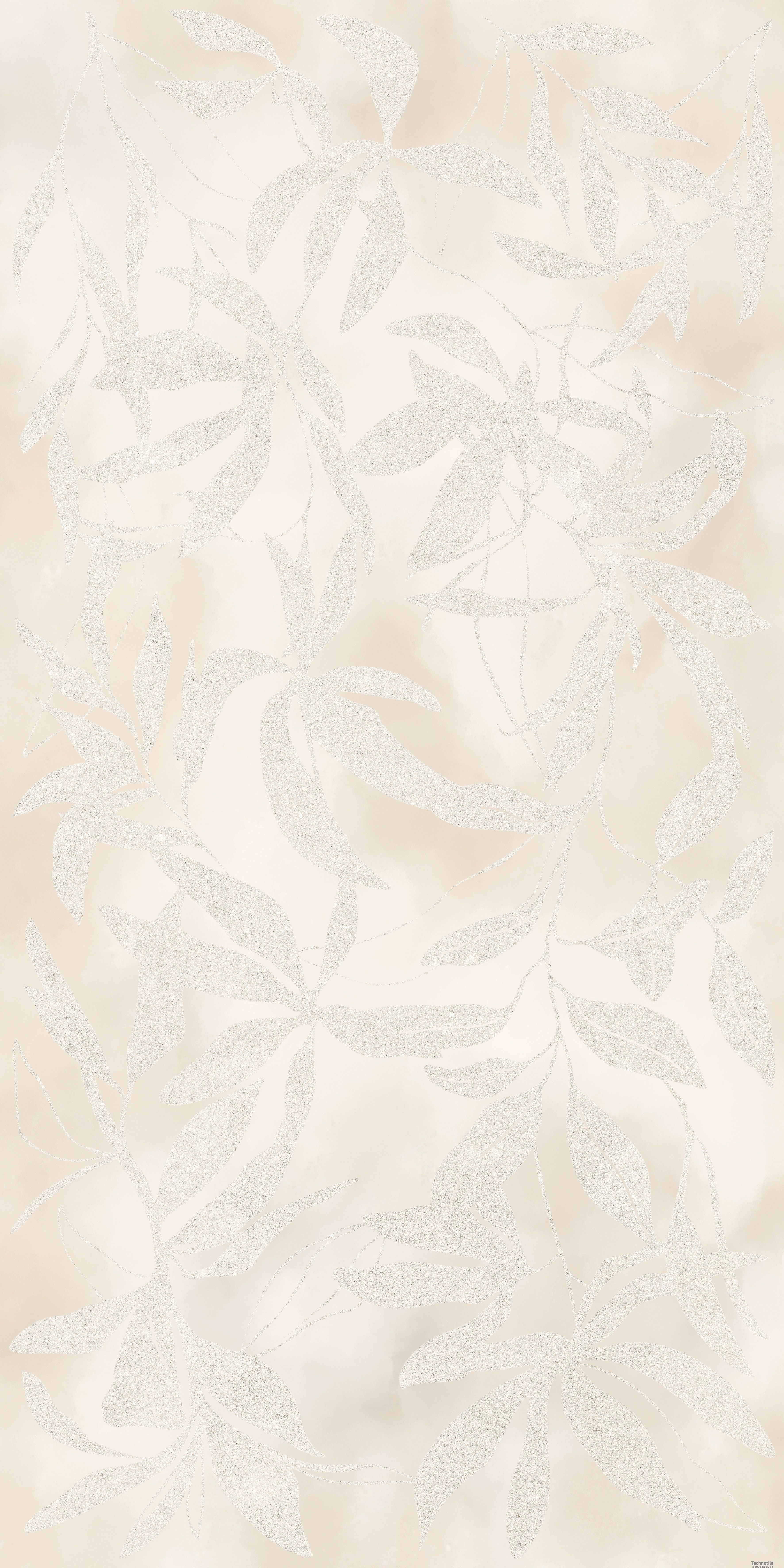 Плитка керамогранит АртВолл K958021R Цветы Слоновая Кость матовый