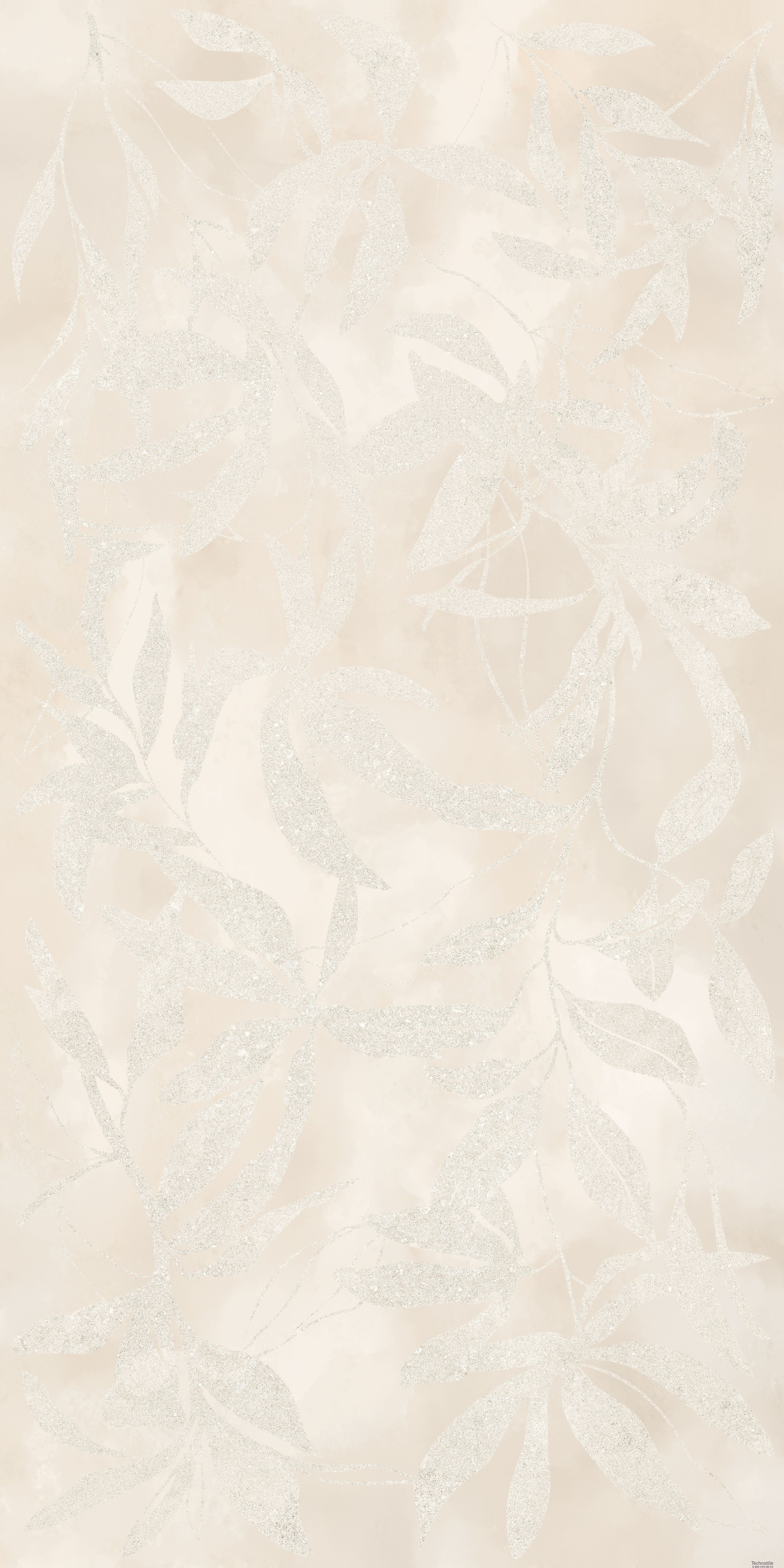 Плитка керамогранит АртВолл K958021R Цветы Слоновая Кость матовый