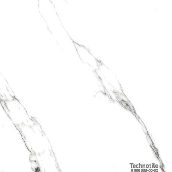 Плитка керамогранит Нейва ГР390 Белый полированный