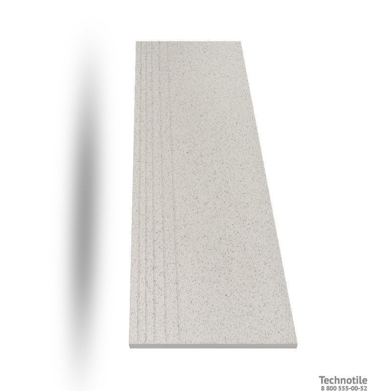 Ступень керамогранит Соль-перец U126 Серо-бежевый матовый