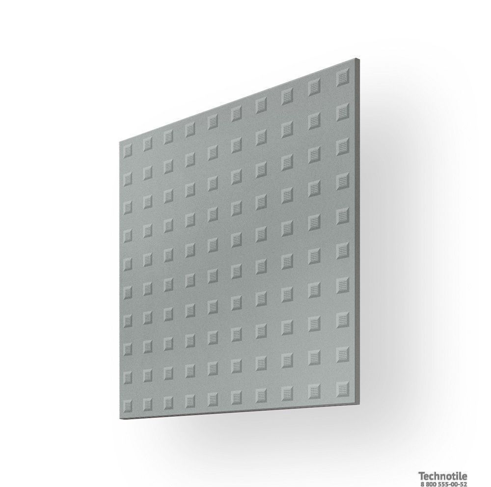 Плитка керамогранит Моноколор UF003 Темно-серый антискользящий Квадро