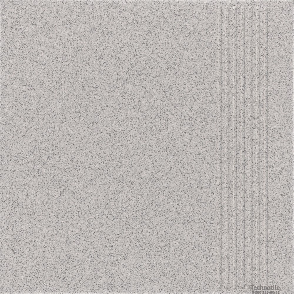 Ступень керамогранит Техногрес Светло-серый матовый