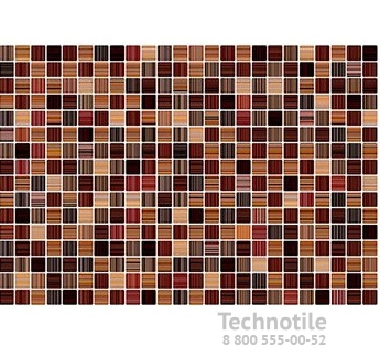 Плитка керамическая Гламур 3Т Коричневый глянцевый