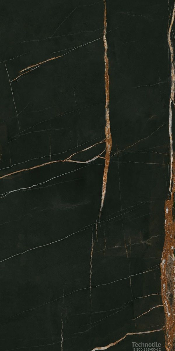 Плитка керамогранит Граните Люссо Неро легкое лаппатирование