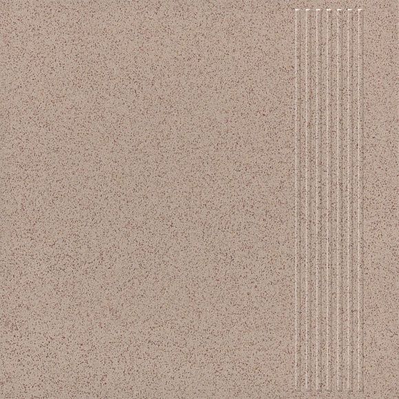 Ступень керамогранит Техногрес Светло-коричневый матовый