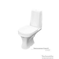 Унитаз-компакт Санти R сиденье жесткое двухрежимная арматура