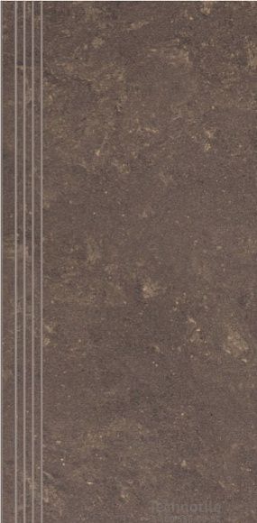 Ступень керамогранит Атлантик 3Т Коричневый матовый