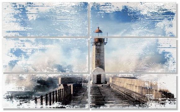 Панно керамическое Марсель 7  глянцевый