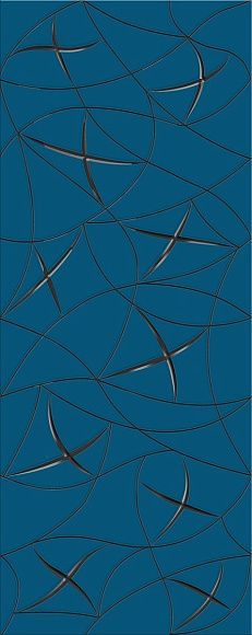 Декор керамический Vela Indigo Stella глянцевый