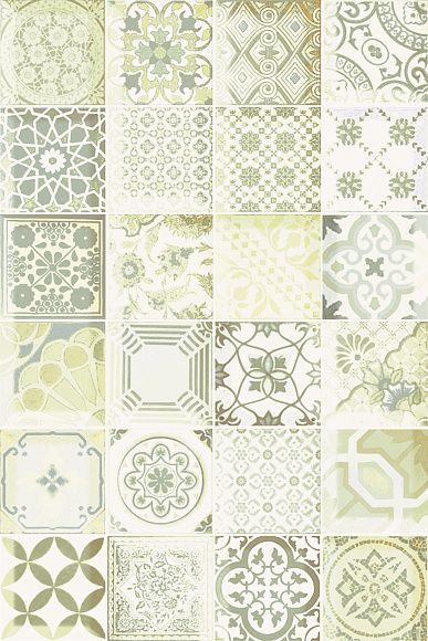 Декор керамический Равенна Зеленый матовый