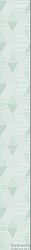 Бордюр керамический Lounge Mint Geometria матовый