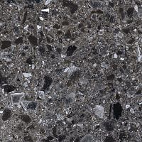 Плитка керамогранит Terrazzo К-333 Темно-серый лаппатированный