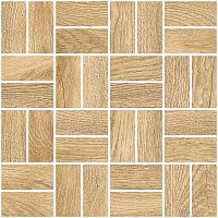Мозаика m12 керамогранит Italian Wood G-251 Медовый структурный
