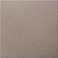 Ступень керамогранит Соль-перец U118 Коричневый матовый